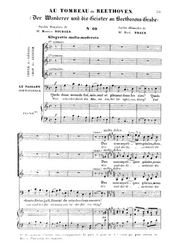 Giacomo Meyerbeer - Au tombeau de Beethoven